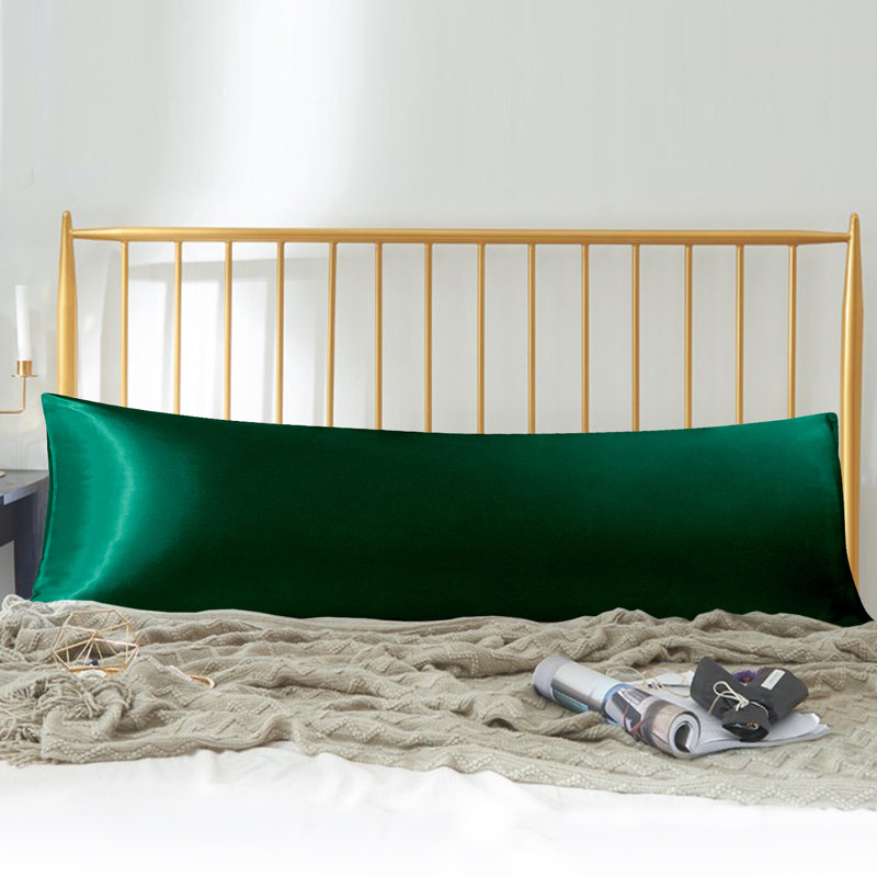 Silky Microfiber Body Pillowcase, Dark Green