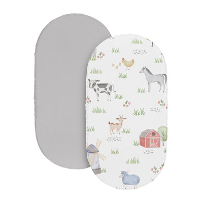 Ensemble de 2 draps-housse pour animaux de ferme Farm Sweet par Sweet Jojo Designs