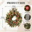 Couronne de fruits 17,72 pouces avec grenade rouge