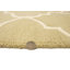 Tapis beige en laine touffeté à la main Trellis