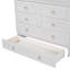 Lit double avec espaces de rangement blancs et abondants - peu encombrant-399473076-399473075