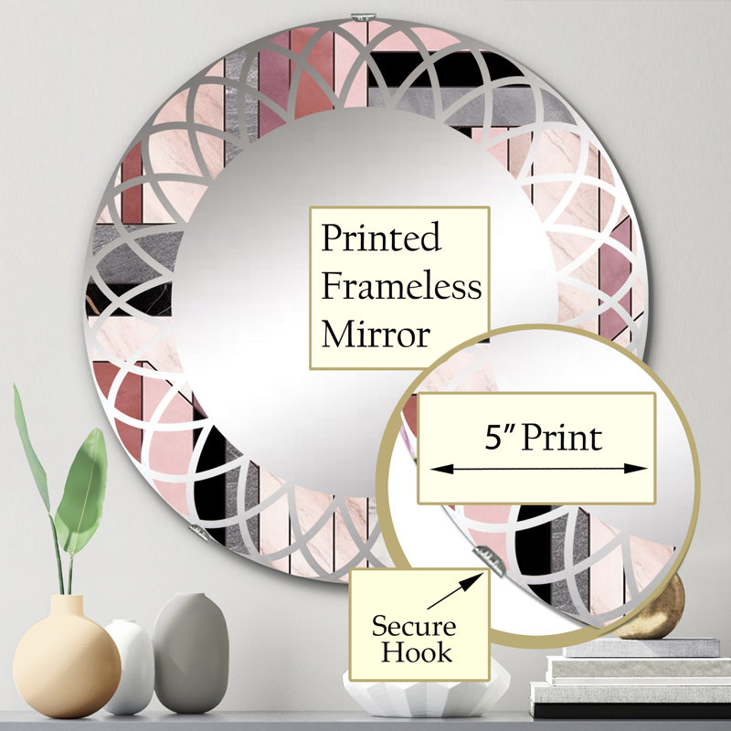 Miroir mural Garlow, 24 po x 24 po