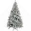 Grand sapin de Noël artificiel enneigé avec branches réalistes