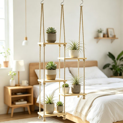 Support à plantes suspendu Boho