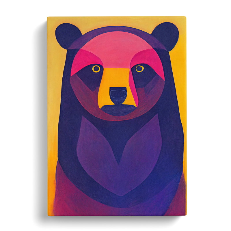Eyes Of The Bear Abstract - Wrapped Canvas Print, 50cm H x 35cm W x 3cm D