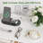 Modern Nightstand with Charging Station & Smart LED Light, Bedside Table with 2 Drawers and Open Shelf, Small End Table for Bedroom, White-656581424