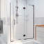 DreamLine Unidoor-X 56 - l 56,5 po x H 72 po sans cadre porte de douche à charnière en bronze huilé - installation à gauche-17781480-39762352-122568065