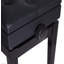 Banc de rangement rabattable en similicuir