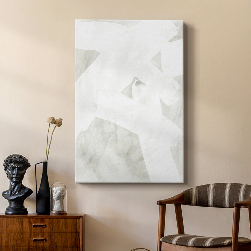 Stone Brush I -Custom Wrapped Gallery Cavas, 18" H x 12" W
