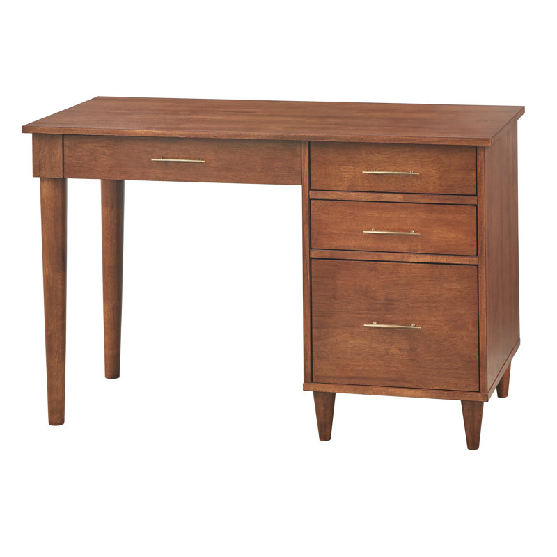 Solid Wood Base Writing Desk, Oak