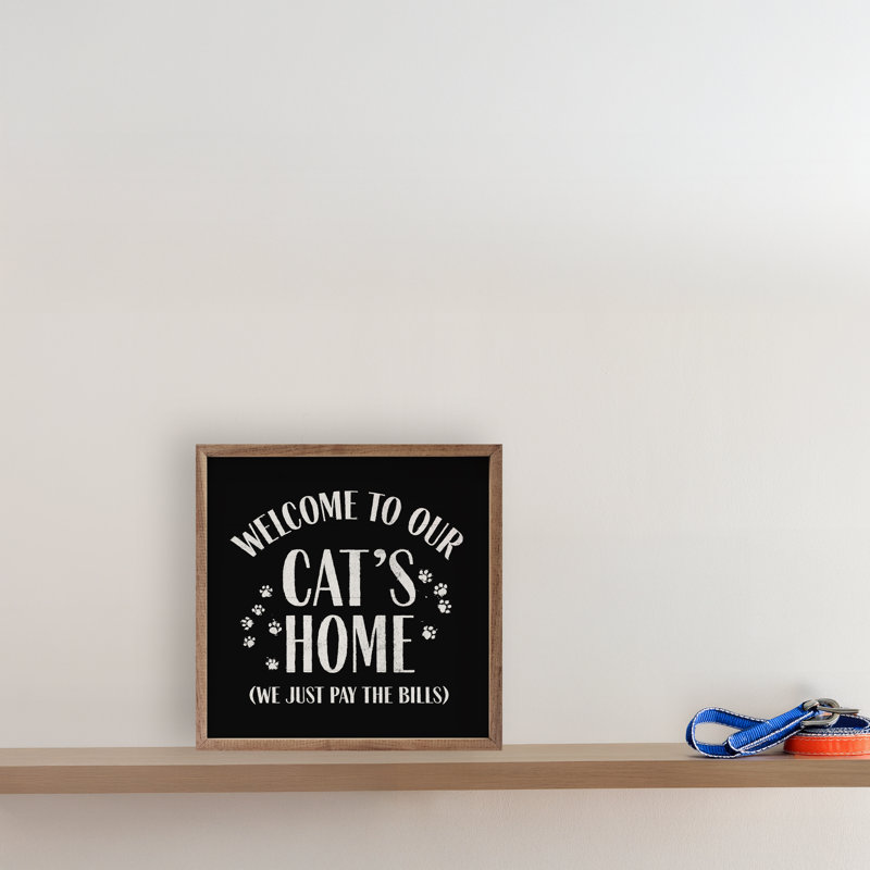 Bienvenue chez notre chat, Noir, H 16 po x l 16 po