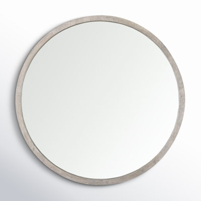 Carper Solid Wood Round Mirror