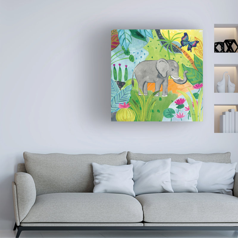 Art sur toile Farida Zaman «The Big Jungle I», H 24 po x l 24 po x P 2 po