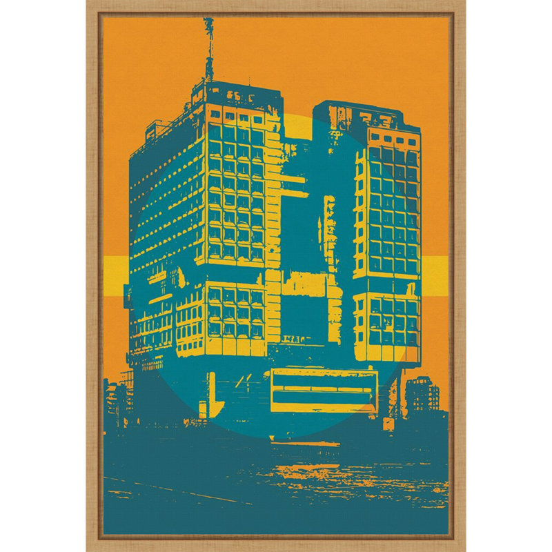 "Architecture IV" par Gary William, reproduction d'art sur toile encadrée, H 23 po x l 16 po