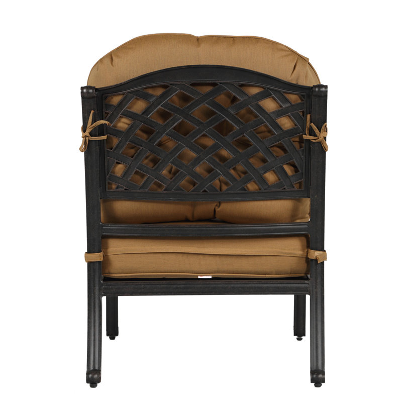 Chaise de patio avec coussins Adrijan