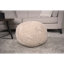 Pouf rond en coton Bordeaux, gris foncé-1764806249