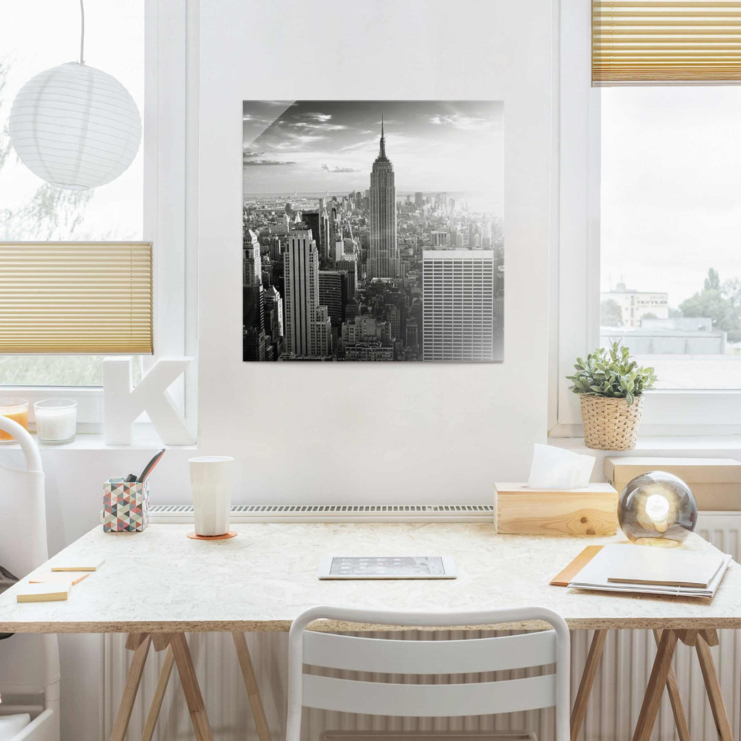 Glasbild Manhattan Skyline