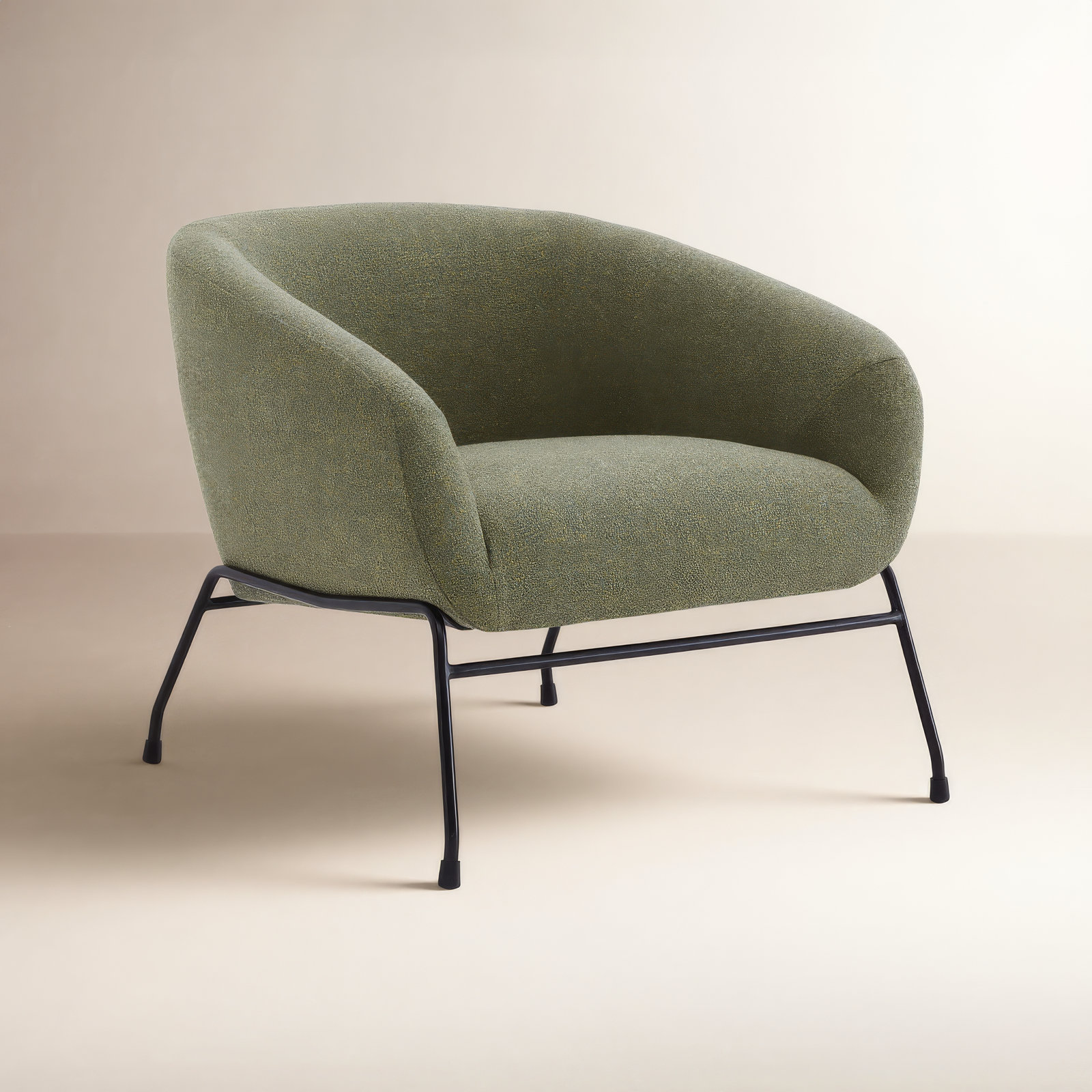 Avram Barrel Chair, Nathan Hemp Tweed
