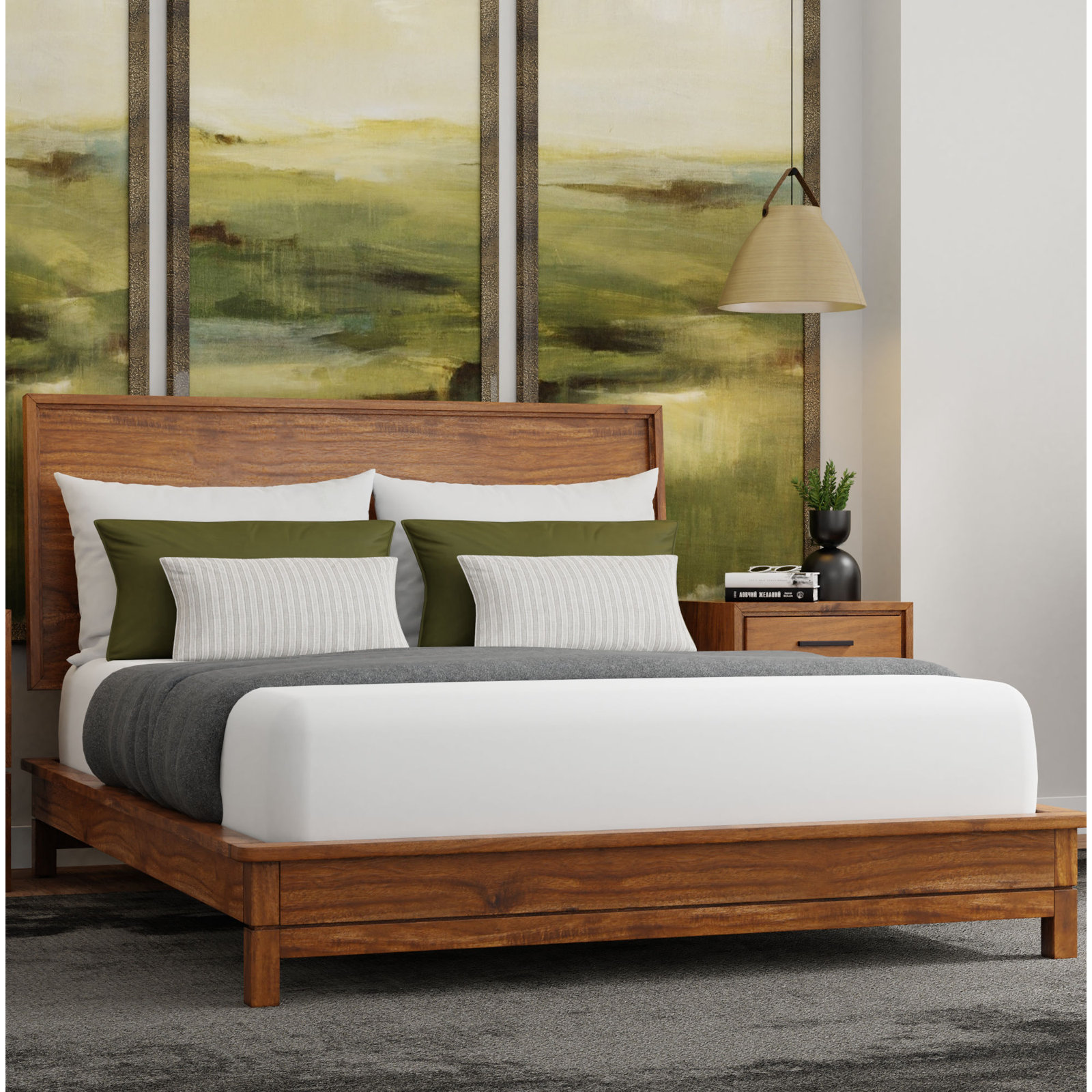 Wrightia Bed, California King, Honey Maple