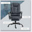 Chaise de bureau avec structure en métal, similicuir, pivotant, soutien lombaire, massage, hauteur réglable-2132307662