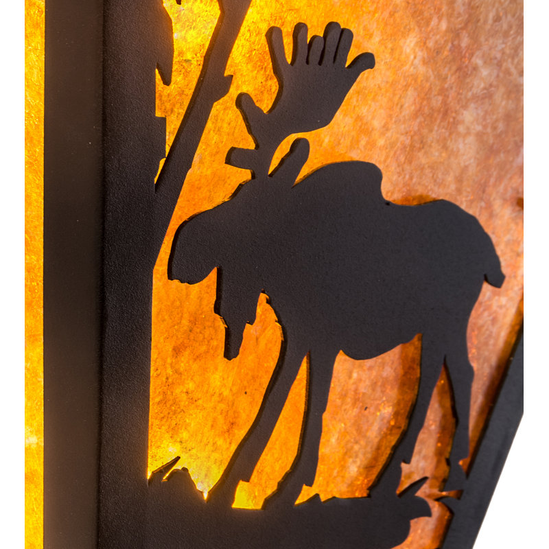 Rustic Lodge 2 - Light Sconce, Textured Black
