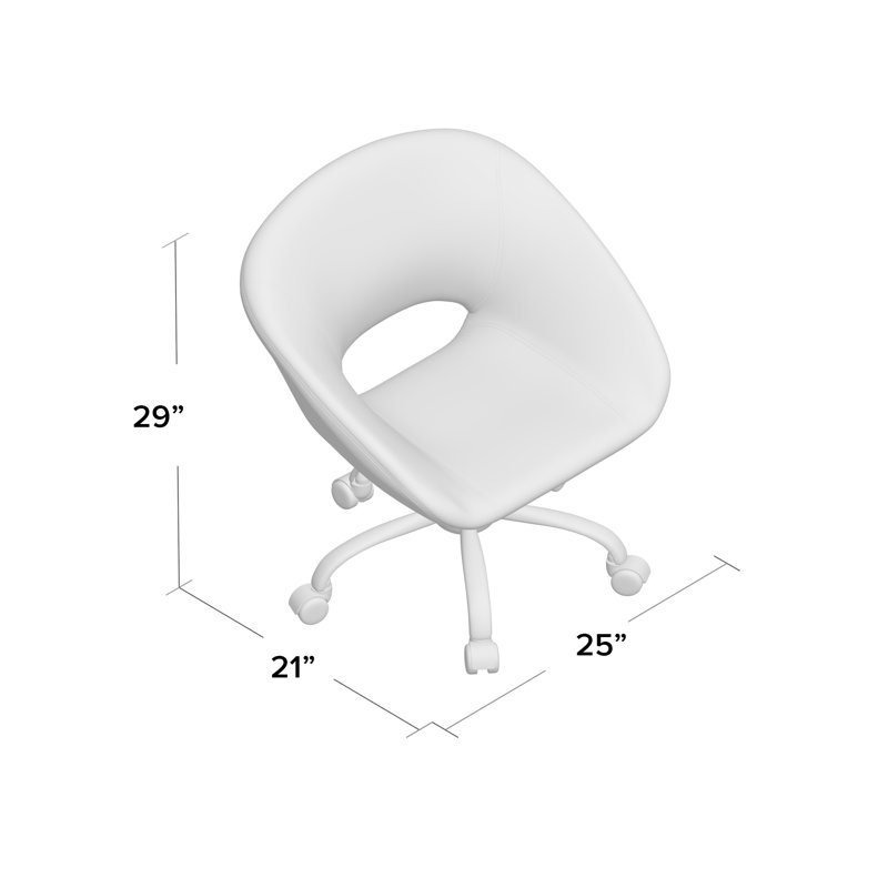 Clarita Polyester Blend Task Chair, Black