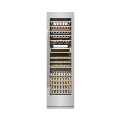 ZLINE Autograph 24 in. 12.4 cu. ft. Triple Zone 100 Bottle Column Wine Cooler and Accents