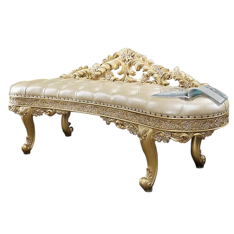 Faux Leather Upholstered Bench