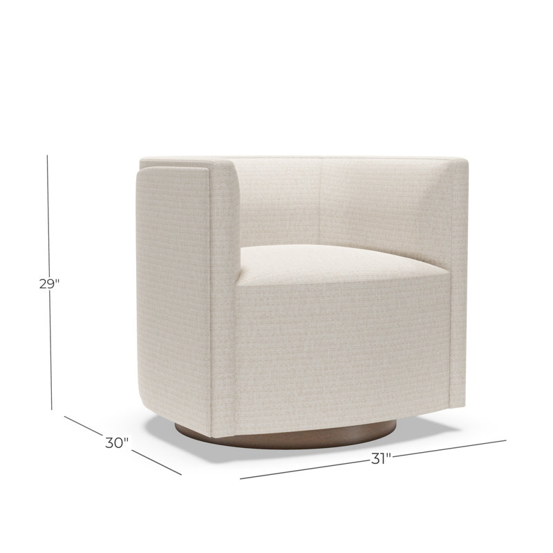 Ingrid Swivel Chair, 2709-11, Walnut