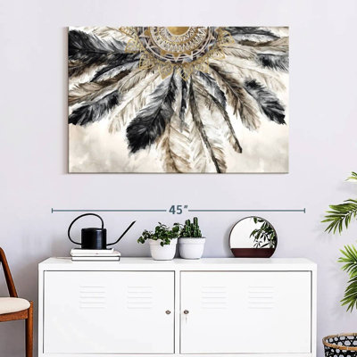 «Native American Colorful Elephant Splash», reproduction sur toile