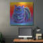 Luxe métal Art «Fiery Rainbow Black Cat» par Rebecca «Fiery Rainbow Black Cat» par Rebecca Wang Art-101657557
