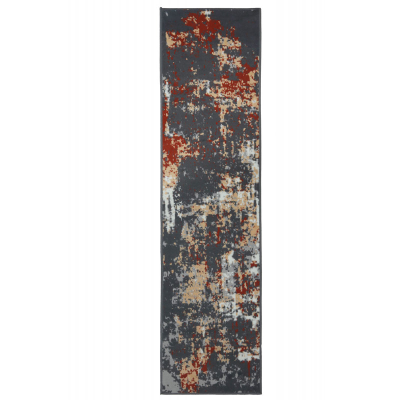 Abstract Indoor Rug, Runner 2' x 8'