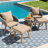 5 Patio Furniture In Brown - Cool Bar Table & Ottomans Create A Serene Outdoor Sanctuary Backyard, Porch, Balcony, Poolside Transform Your-1720073797-1720073803