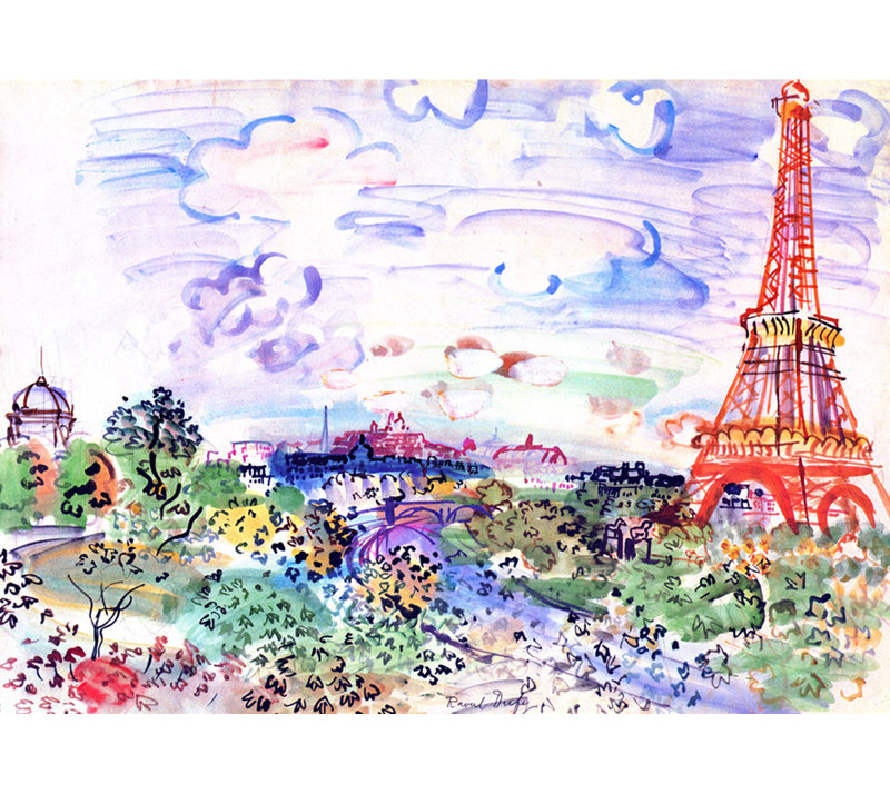 La Tour Eiffel, 1935 IMC-TFA435, H 13 po x l 18 po