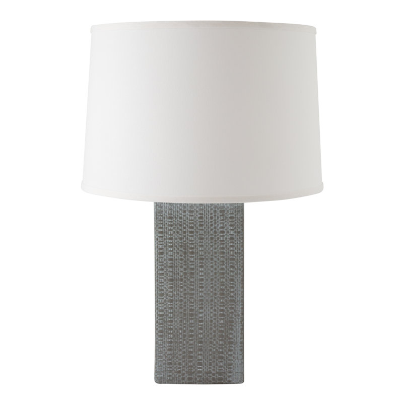 Eowyn Ceramic Table Lamp, White Wash Gauntlet Gray