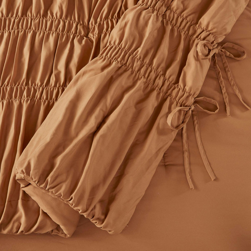 Ensemble d'édredon, Brun, Édredon simple et 1 taie d'oreiller