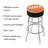 Swivel Upholstered Counter Stool with Metal Frame
