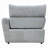 Falo Modular Power Motion Right Recliner Chair, Foam Light Gray Chenille