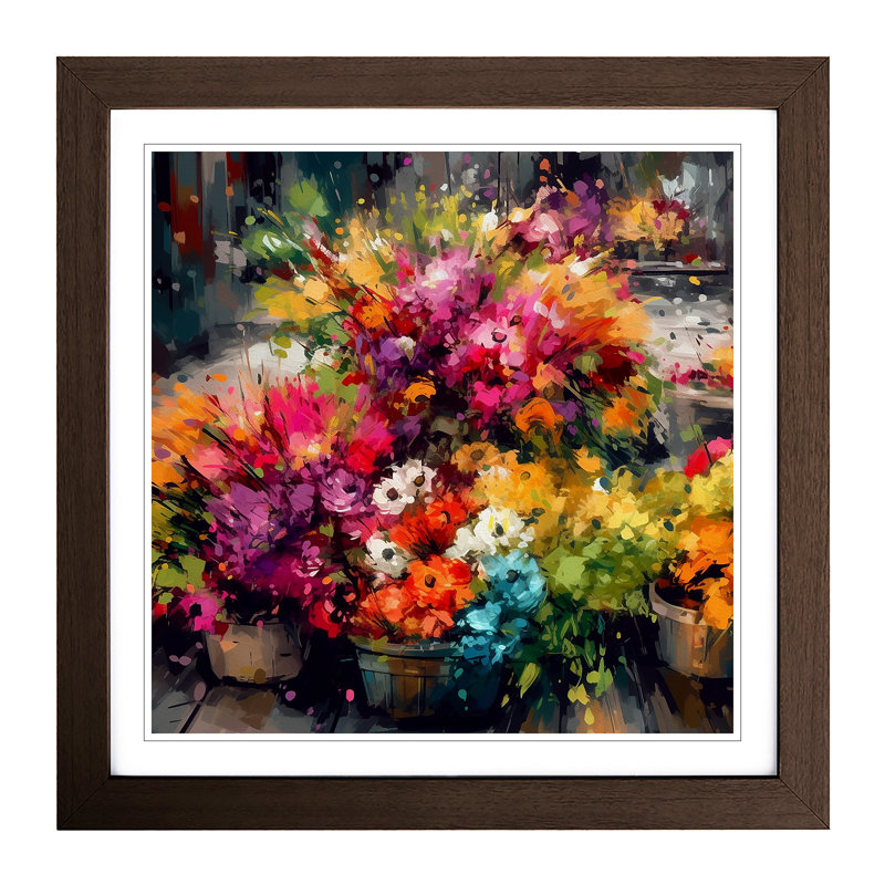 Single Picture Frame Print on Wood, Black