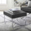 Jaymiah 23.5'' Wide Faux Leather Rectangular Ottoman-111346891