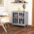 kleankin Sideboard Buffet with Transparent Acrylic-Paneled Doors