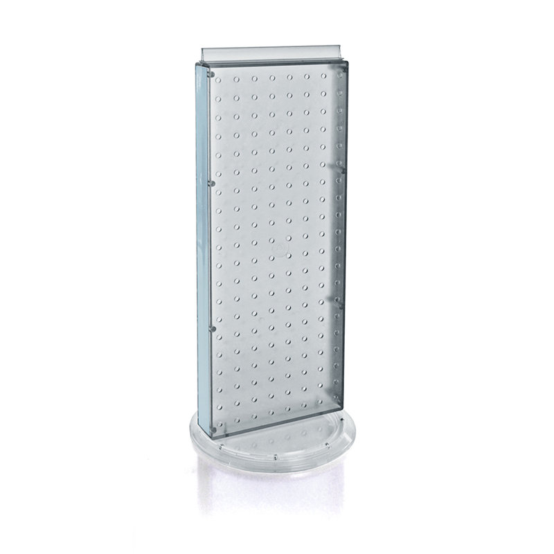 Revolving 8"W x 20.625"H Pegboard Counter Display