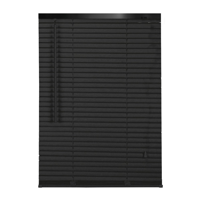 PVC & Metal Venetian Window Blinds – Adjustable Light Control, Privacy Shades & Custom Fit Window Coverings, Black