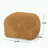 Microfiber Chenille Square Pouf with Yellow Color-1123097179