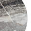 Table basse circulaire en fibres à densité moyenne - 23,6 po de diamètre, placage de 13,7 po de hauteur, texture, ajustement flexible au plateau de table circulaire.