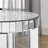 Mirror Round Table With Crystal Inlay