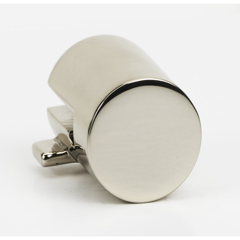 Polished Nickel Modern Drop Bail Finger Pull