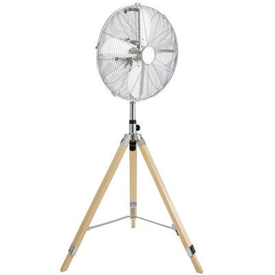 Yiimo 16 Inch Home Retro Tripod Vertical Fan Adjustable Speed And Height
