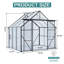 Serre en polycarbonate à double porte 8X6FT