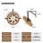 Wall Mounted Fan Dimmable Ceiling Fan With Remote Included